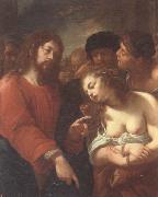 Giuseppe Nuvolone Christ and the woman taken in adultery oil on canvas